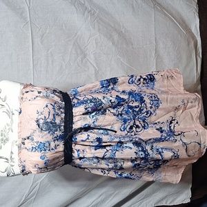 Pink strapless dress